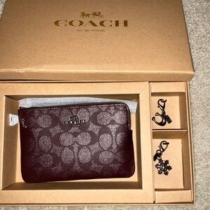 Coach Zip Wallet Mtllc Sig